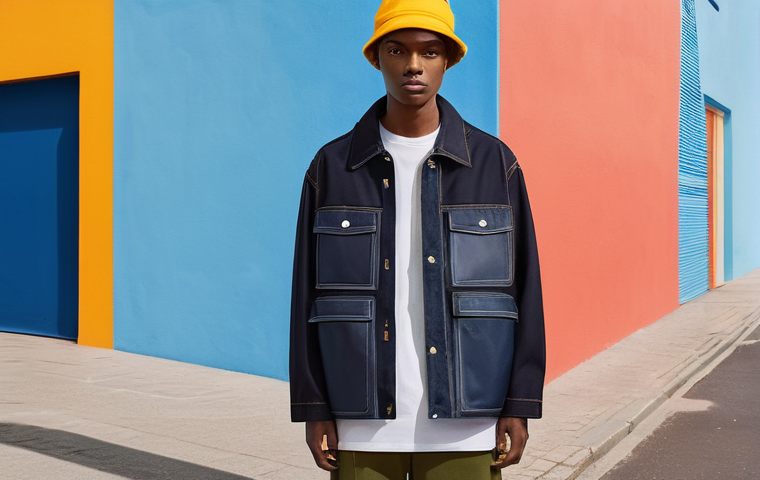 아크네 스튜디오 버킷햇과 JW 앤더슨 비교 - Minimalist Chic in a Serene Setting (Acne Studios-inspired)**

"A stylish young person, gender-neutr...