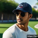 챔피언 헤리티지 캡과 필라 로고 캡 추천 - A stylish young Bengali man wearing a premium Champion Heritage cap with a classic curved brim and s...